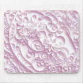 Pink Paper Quilling Daisy Design Mousepad (Vorne)