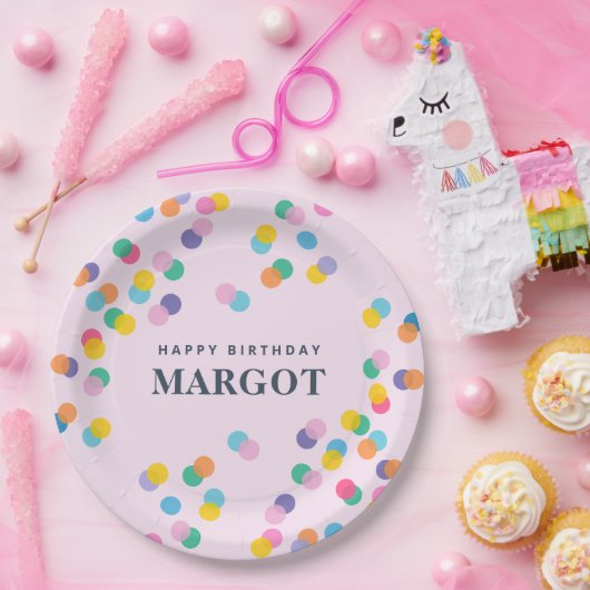 Pink Paper Teller mit Confetti für Girl's Bday (Party)