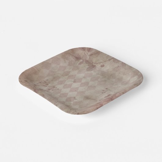 pink pappteller (Gewinkelt)