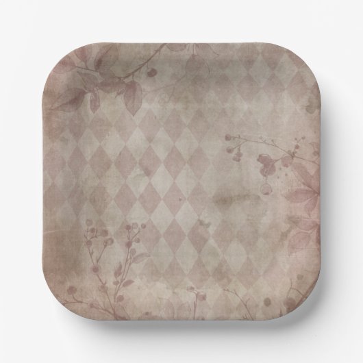 pink pappteller (Vorderseite)