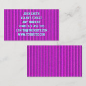 Pink-PappVisitenkarte-Schablone Visitenkarte (Vorne/Hinten)
