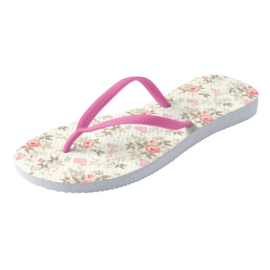 Pink Paradise Flip Flops Badesandalen (Schrägansicht)