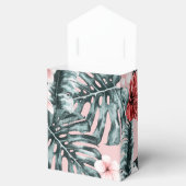 Pink Paradise Tropical Island Floral Botanical Geschenkschachtel (Geöffnet)