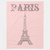 Pink Paris Eiffel Tower Blanket Geschenk Fleecedecke (Vorderseite)