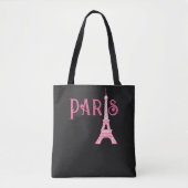 Pink Paris Eiffel Tower Tower Bag Tasche (Vorderseite)