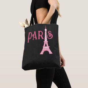 Pink Paris Eiffel Tower Tower Bag Tasche