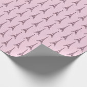 Pink Paris Gift Wrap Wrapping Papier Frankreich Geschenkpapier (Ecke)