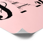 Pink Paris Modern Art Poster drucken (Ecke)