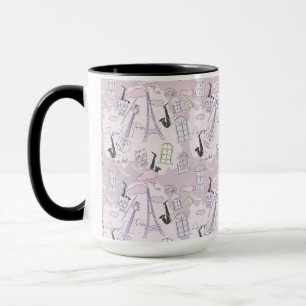 Pink Paris Musical Cats Kaffee Tasse