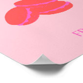 Pink Paris Reisen Kunst Preppy Macarons Poster (Ecke)