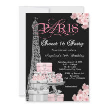 Pink Paris Sweet 16 Party