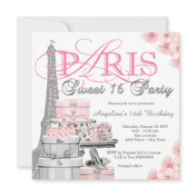 Pink Paris Sweet 16 Party