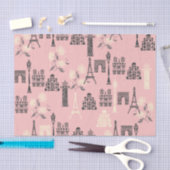 Pink Paris Tissue Paper Seidenpapier (Handwerk)