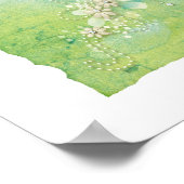 Pink Paris Watercolor D'Aire Balloon Poster (Ecke)