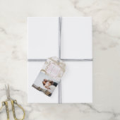 Pink Paris Wedding Foto Geschenkanhänger (Mit Garn)