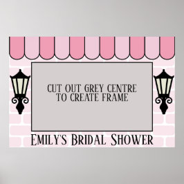 Pink Pariser Brautparty Foto Rahmenposter Poster