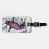 Pink Parrot Gepäckanhänger (Vorderseite horizontal)