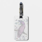 Pink Parrot Gepäckanhänger (Rückseite vertikal)
