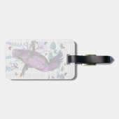 Pink Parrot Gepäckanhänger (Rückseite horizontal)