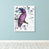 Pink Parrot Leinwanddruck (Insitu (Holzboden))