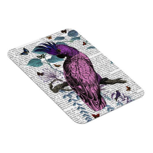 Pink Parrot Magnet (Rechte Seite)