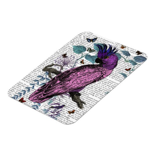 Pink Parrot Magnet (Linke Seite)