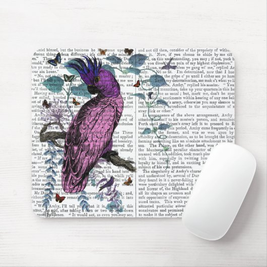 Pink Parrot Mousepad (Mit Mouse)