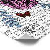 Pink Parrot Poster (Ecke)