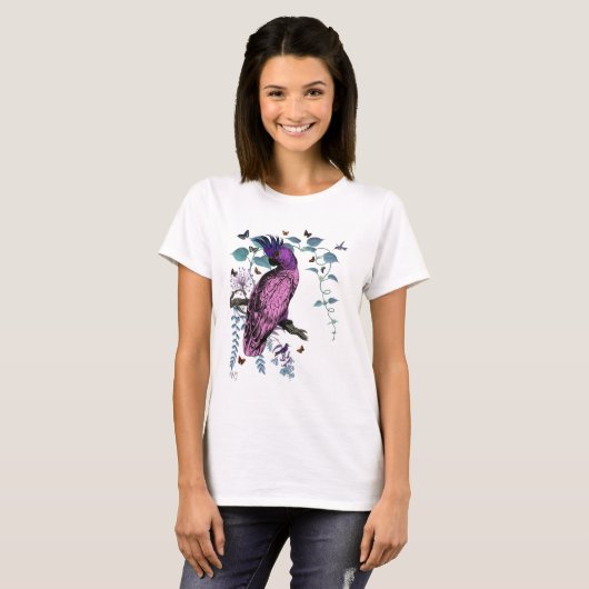 Pink Parrot T-Shirt (Vorne ganz)