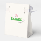 Pink Party Ballon Tier 3. Geburtstag Party Geschenkschachtel (Rückseite)