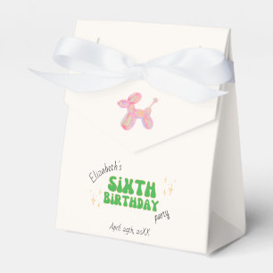 Pink Party Ballon Tier 6. Geburtstagsparty Geschenkschachtel