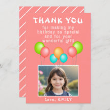 Pink Party Balloons Girl Birthday Foto