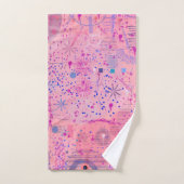 Pink Party Maximalist Art Badhandtuch Set (Handtuch)