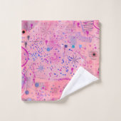 Pink Party Maximalist Art Badhandtuch Set (Waschlappen)