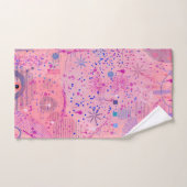 Pink Party Maximalist Art Badhandtuch Set (Handtuch)