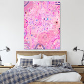Pink Party Maximalist Art Leinwanddruck (Insitu (Schlafzimmer))