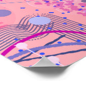 Pink Party Maximalist Art Poster (Ecke)