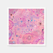 Pink Party Maximalist Art Serviette (Vorderseite)