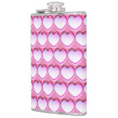 Pink Party-Zeit "Alle Herzen" Flachmann (Links)