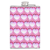 Pink Party-Zeit "Alle Herzen" Flachmann (Rückseite)