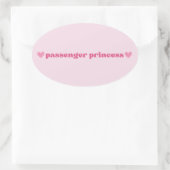 Pink Passenger Princess Sticker - Fun Girl Design (Tasche)