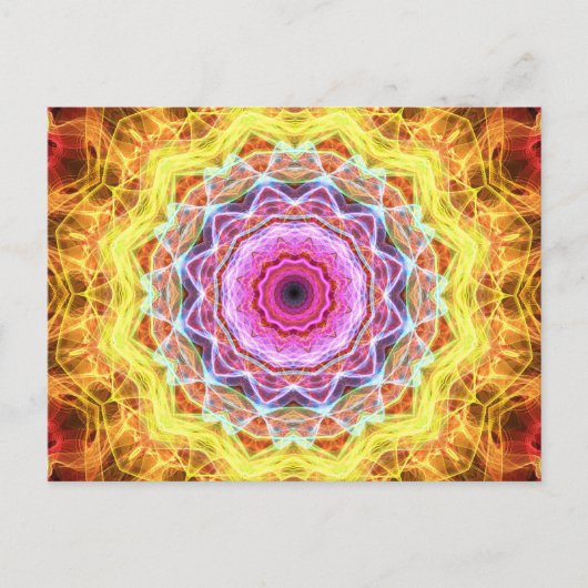 Pink Passion Kaleidoskop Postkarte (Vorderseite)