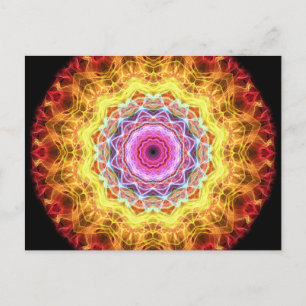 Pink Passion Kaleidoskop Postkarte