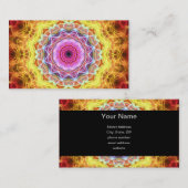 Pink Passion Kaleidoskop Visitenkarte (Vorne/Hinten)