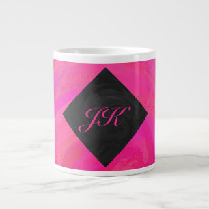 Pink Passion Monogram Jumbo-Tasse