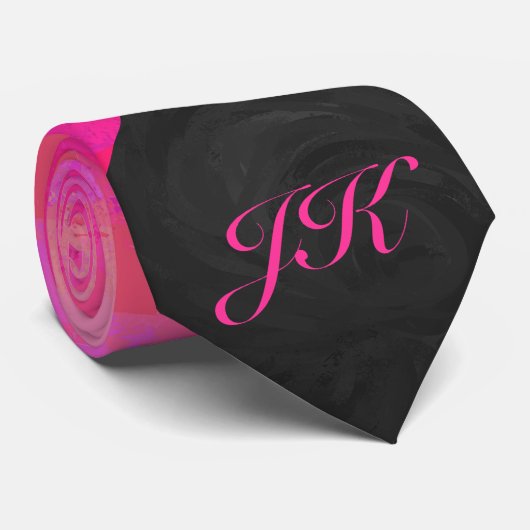 Pink Passion Monogram Krawatte (Gerollt)