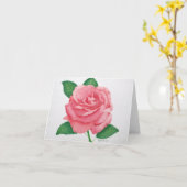 Pink Passion Note Card Karte (Gelbe Blume)
