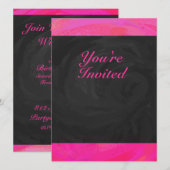 Pink Passion Personalisiert Einladung (Vorne/Hinten)