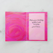 Pink Passion Personalisiert Karte (Innenseite)