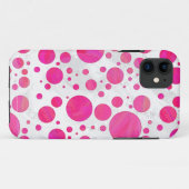 Pink Passion Polka Dot Pattern Case-Mate iPhone Hülle (Rückseite (Horizontal))